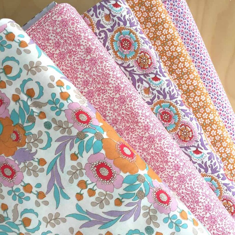 50x55 Tilda Bird Pond Fabric Pack 5 St