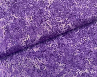 Tela patchwork Island Batik Foundations Kathy Engle Aqua violeta