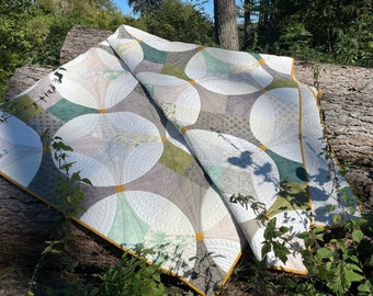 Patchworkdecke Hochwertige Unikat Tagesdecke 250 x 258 cm Longarm Quilt