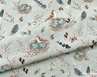 Acufactum fabric “Nest Chirping”