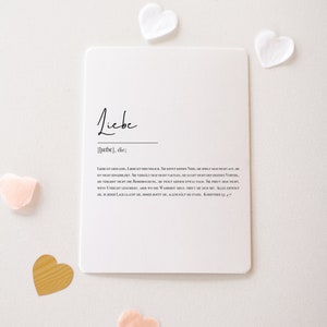 Karte Definition "Liebe"