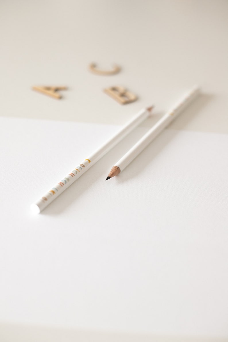 Pencil for school enrollment Pencil with saying Finally a school child Gift for starting school paperwork white Quote Gift idea image 3