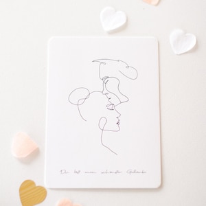 Karte Oneline "Du bist mein schönster Gedanke"