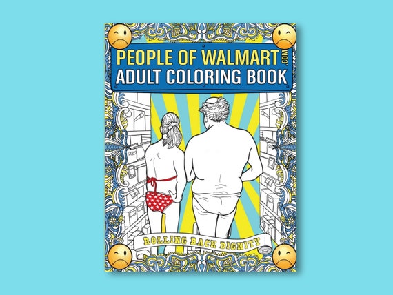 Adult Coloring Book People Of Walmart For Men & Women Of All Etsy Adult Coloring Book People Of Walmart For Men & Women Of All Etsy
