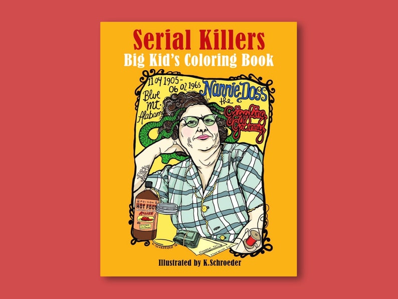 Download Serial Killers: The Big Kids Coloring Book for Grown Ups | Etsy