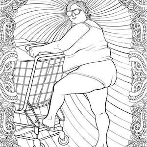 Adult Coloring Book People Of Walmart for men & women of all | Etsy