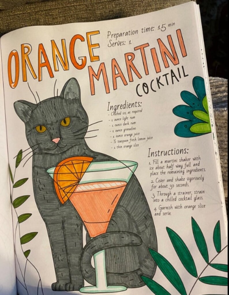 Download Drinking Animals Coloring Book A Fun Coloring Gift Book For Etsy