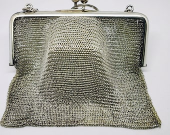 Antique silver handbag