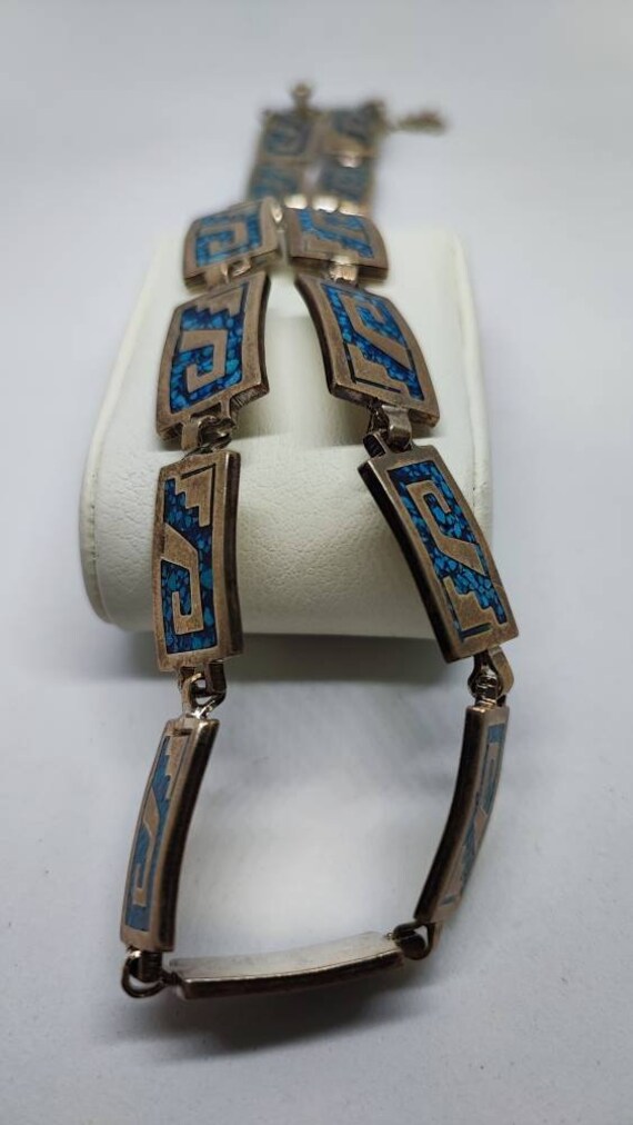 Solid silver and turquoise necklace - image 2