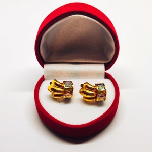 18k gouden oorbellen met zirkonen