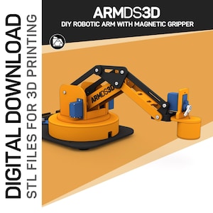 Robotic ARMDS3D MET MAGNETISCHE GREEP - 3D-bestanden printen
