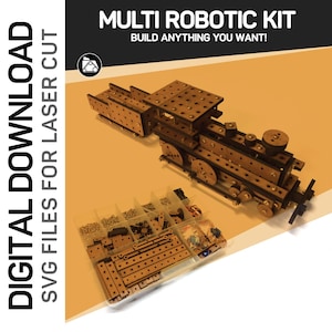 MULTI ROBOTIC KIT in mdf - Laser cutting vector files