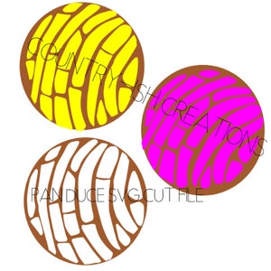Conchas pan dulce pain sucré SVG fichier découpé