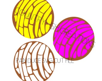 Conchas pan dulce zoet brood SVG gesneden vijl