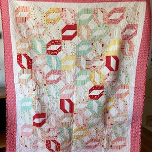 Pretty colorful Spring handmade quilt!