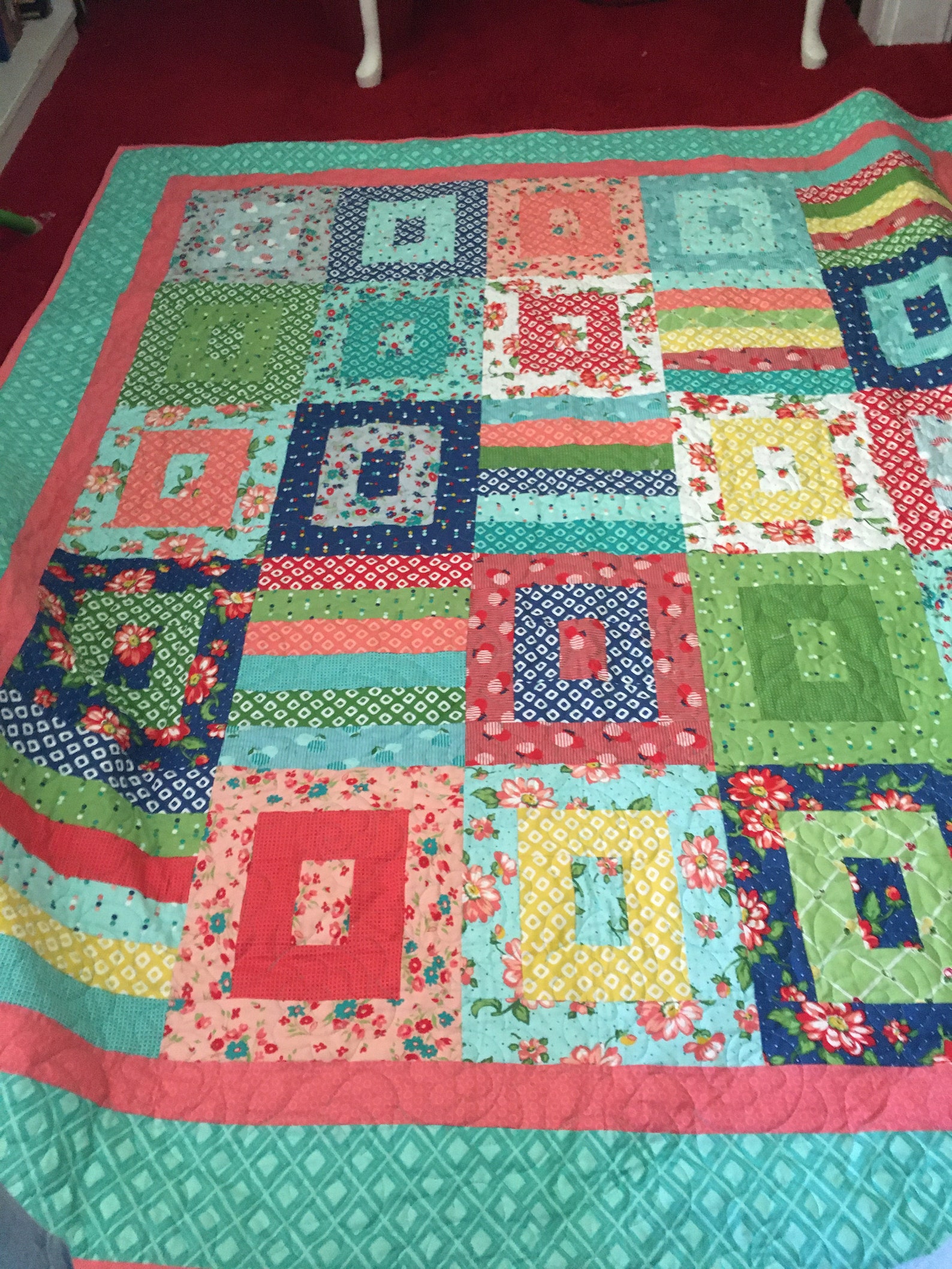 Pretty Spring Quilt, Riley Blake Fabric, bloom Where You're Planted