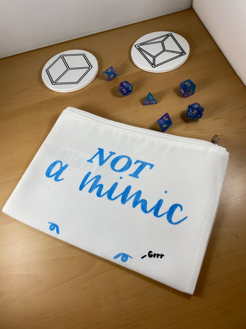 Not A Mimic/custom Dice Bags Dungeons and Dragons Dice Bag Etsy UK