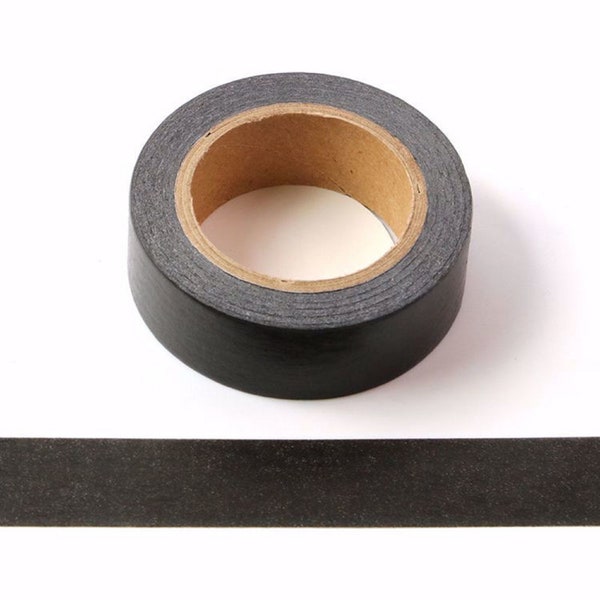 Washi Tape Sample 15mm x 1m Schwarz Masking Tape