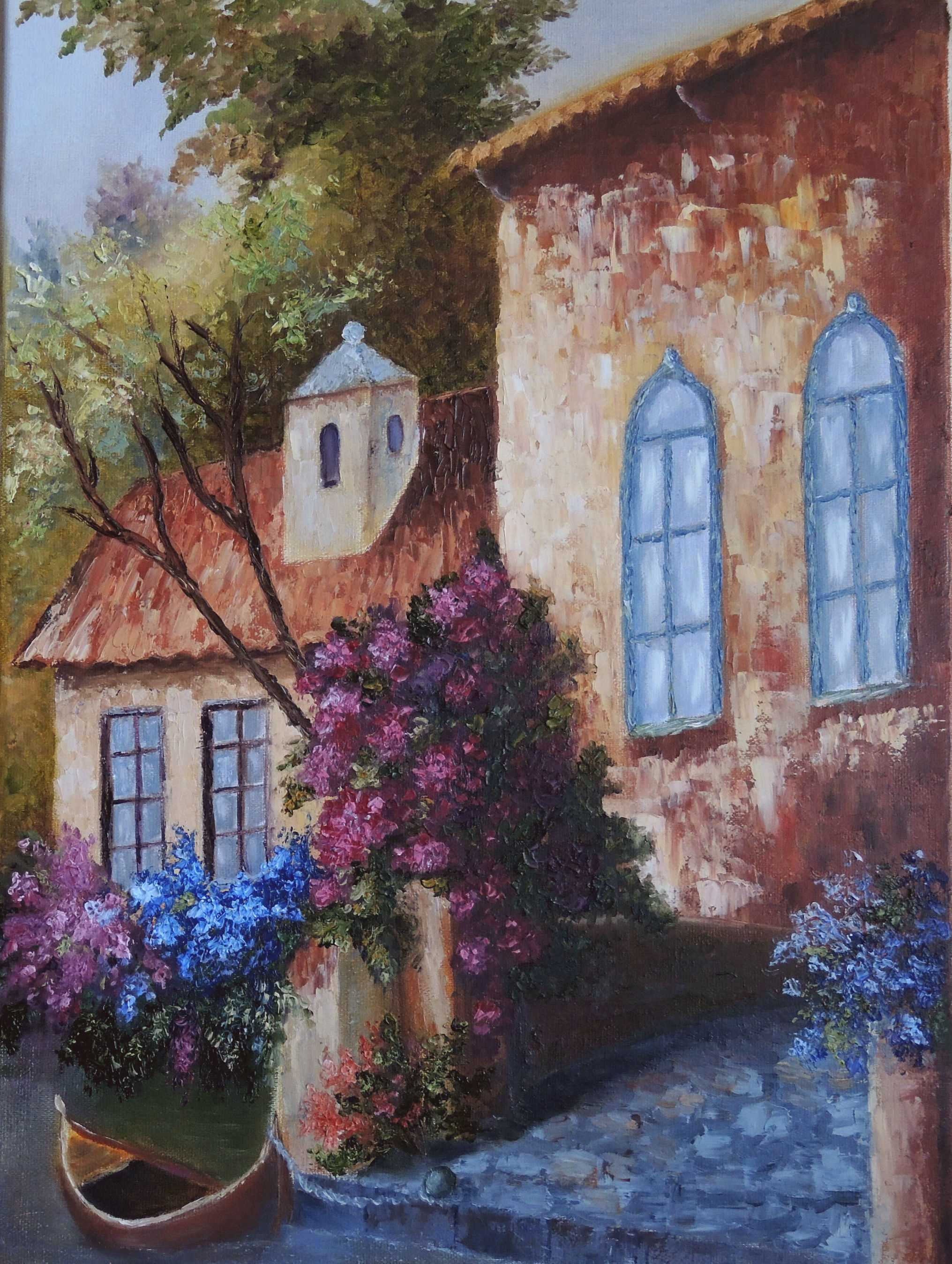 Italy Canvas Art Venice Wall Art Original Artwork Landscape Etsy