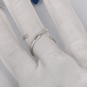 Solid 925 Sterling Silver Splint Ring - Arthritis Silver Ring - Adjustable Swan Ring - Joint Support Ring- Everyday Wear Thumb Ring