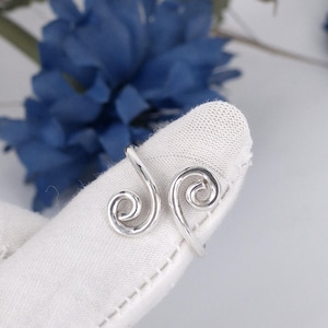 Solid 925 Sterling Silver Finger Splint Ring - Arthritis Silver Ring - Mallet Finger Splint - Handcrafted Jewelry - Trigger Finger Splint