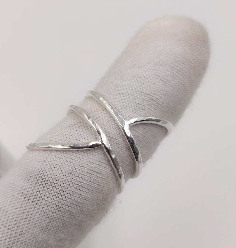 Solid 925 Sterling Silver Finger Splint Ring Arthritis Ring Silver