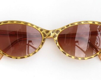 Hand painted sunglasses, spotted butterfly