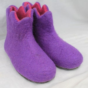 Felt slippers felt shoes felt boots women men slippers size 36-47 cabin shoes wool knight form high felt sole