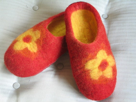Felt sole deals slippers