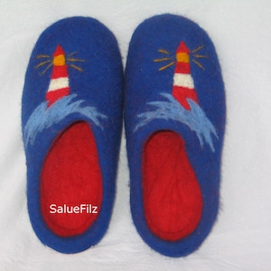 Felt shoes lighthouse felt slippers slippers women size 36-47 men felt sole rubber sole cabin shoe slippers finches
