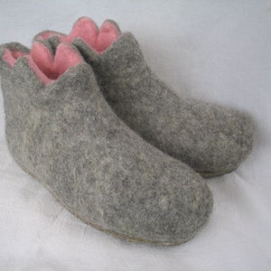 Felt slippers felt boots children size. 23-35 Knights and damsels slippers boys girls cozy warm felt shoes image 7