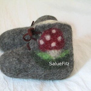 Baby Felt Shoes Fly agaric No.2 Gr.17-21 image 4