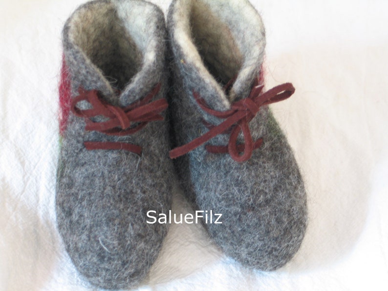 Chaussures en feutre pour bébé Fly agaric No.2 Gr.17-21 image 3