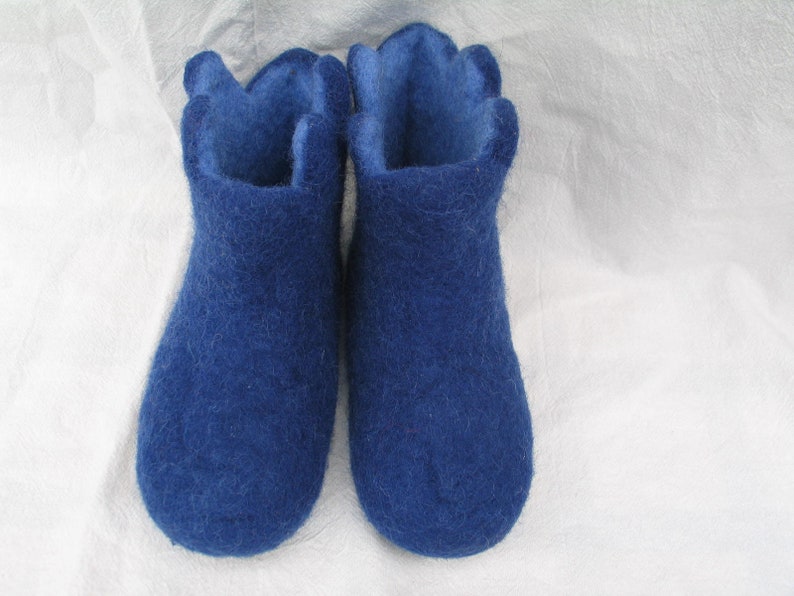 Felt slippers felt boots children size. 23-35 Knights and damsels slippers boys girls cozy warm felt shoes image 4