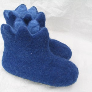 Felt slippers felt boots children size. 23-35 Knights and damsels slippers boys girls cozy warm felt shoes image 5