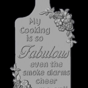 My Cooking Sign 3D STL model for cnc