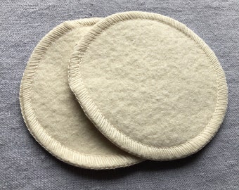 Discos absorbentes de lactancia de lana merino orgánica - juego de 2