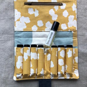 Essential Oil Rollerball Case Organic Cotton Canvas Holds 8 image 7