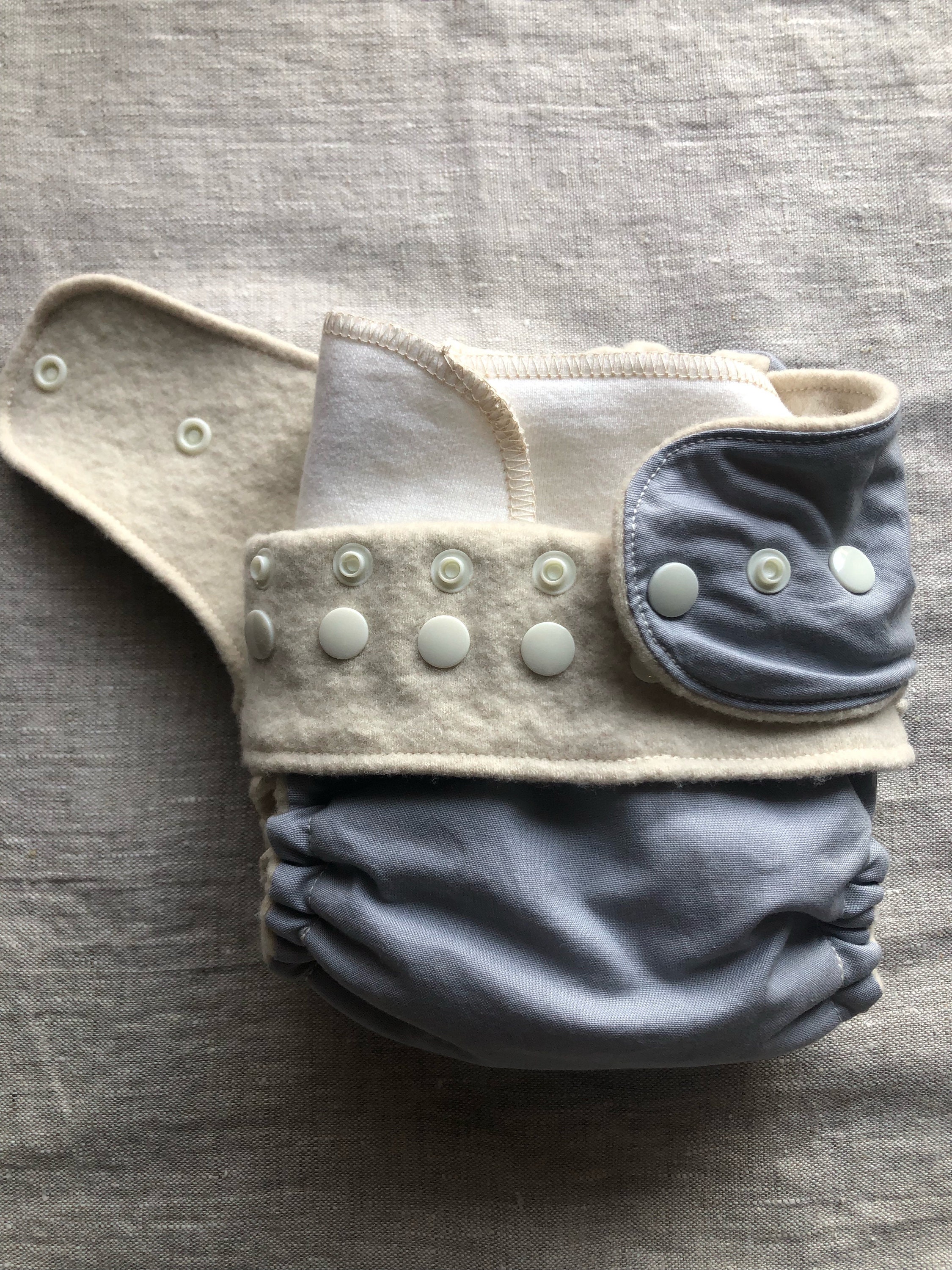 Organic Merino Wool Diaper Cover With Organic Fleece Insert Etsy