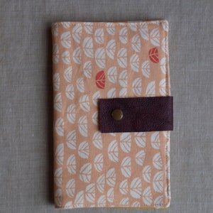 Essential Oil Rollerball Case Organic Cotton Canvas Holds 8 Peachy keen