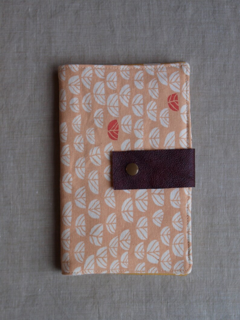 Essential Oil Rollerball Case Organic Cotton Canvas Holds 8 Peachy keen