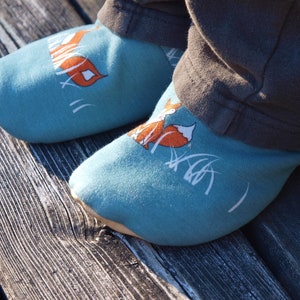 Organic Soft Leather Soled Children's Slippers Various Sizes Ready to Ship image 7