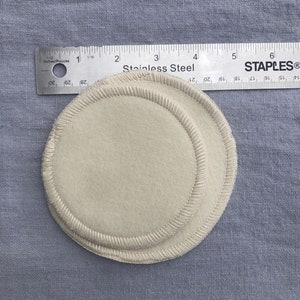 Organic Merino Wool Nursing Pads set of 2 image 4