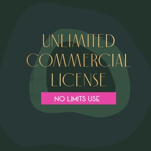 Unlimited Commercial License. Commercial license for selling stickers, digital textures, patterns and other stuff. Small business supplies