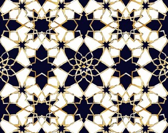 Islamic Tiles Design, Printable File, Architecture Elements