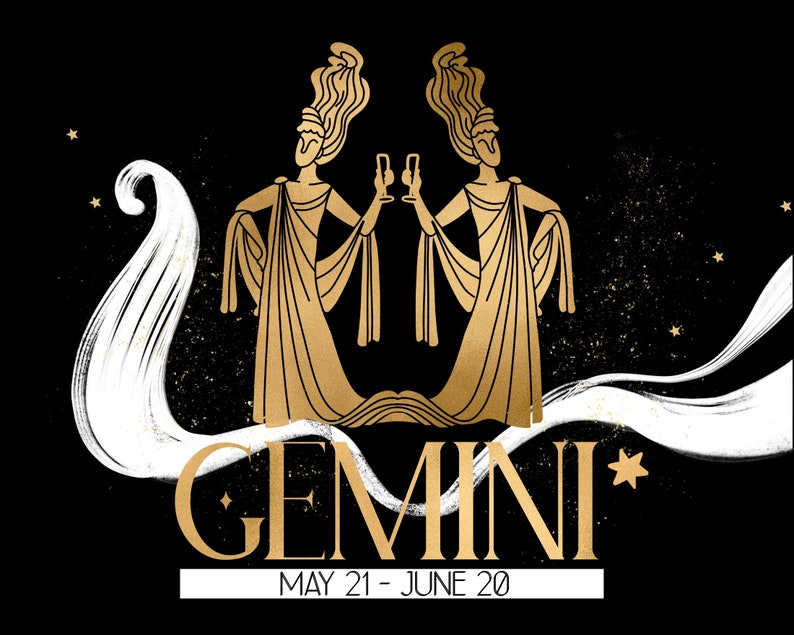 ZODIAC Clip Art Gemini Constellation Astrology Clip Art - Etsy UK