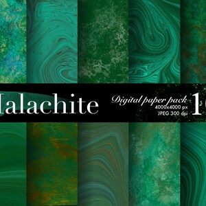Malachit Digitalpapier, grüner Marmor Tapete, blau grün Geode Bundle, Achat Vorlage, Lapiskristalle, Strata Textur, Türkis Stein