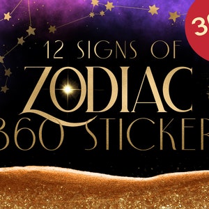 ZODIAC Clip Art, Sternzeichen Sternbild, Astrologie Clip Art, Liner Draw, Digital Planner, Sternzeichen, Sternzeichen, Astrologie Aufkleber, Gold Ink