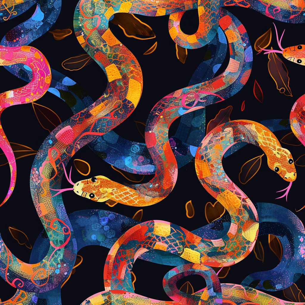 Snakes Digital Paper, Snake Seamless Pattern, Acrylic Paint Paper, Animal Craft Print, Wrapping Paper, Instant Download File, Sea Life - Etsy Snakes Digital Paper, Snake Seamless Pattern, Acrylic Paint Paper, Animal Craft Print, Wrapping Paper, Instant Download File, Sea Life - Etsy