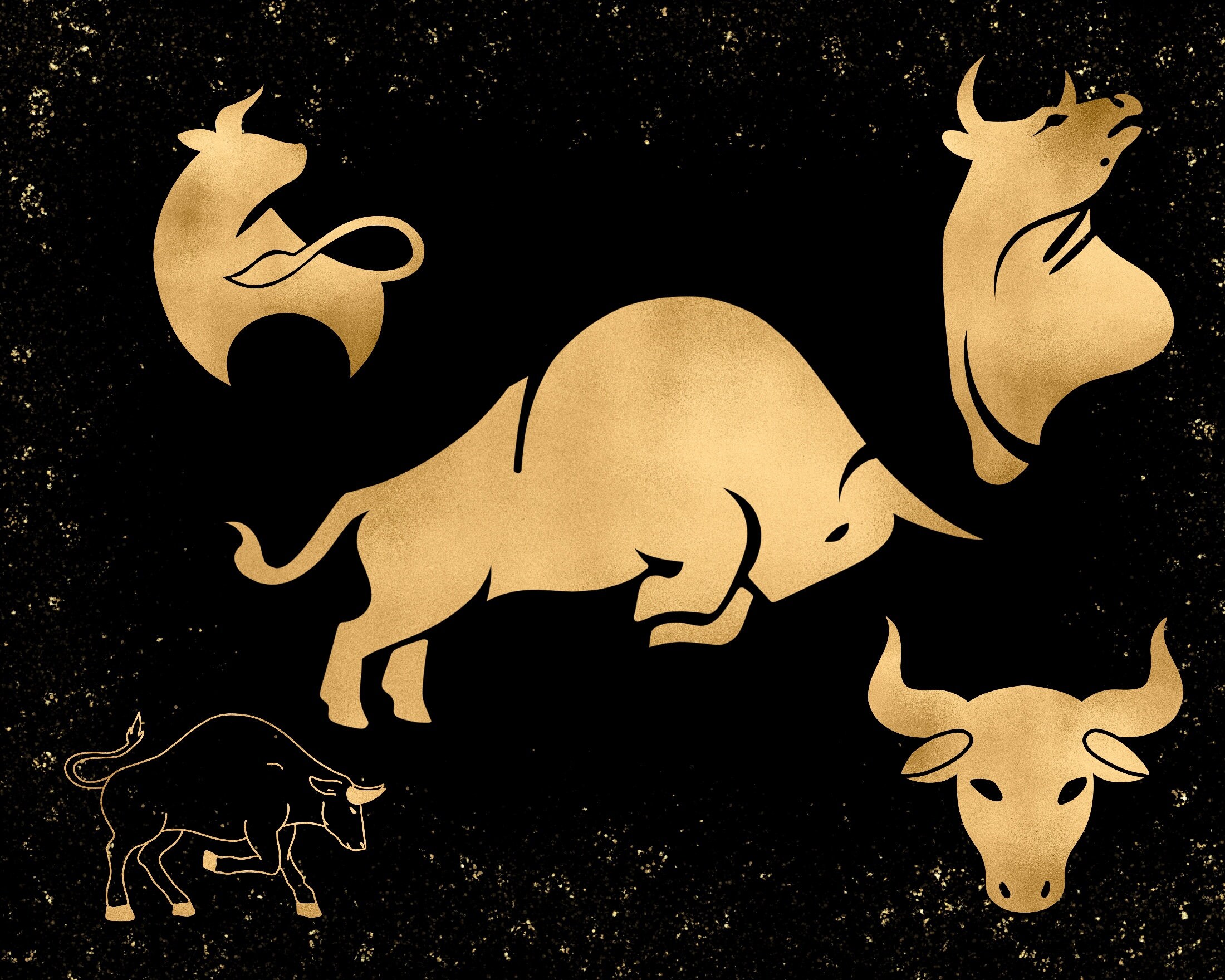 ZODIAC Clip Art Taurus Constellation Astrology Clip Art - Etsy